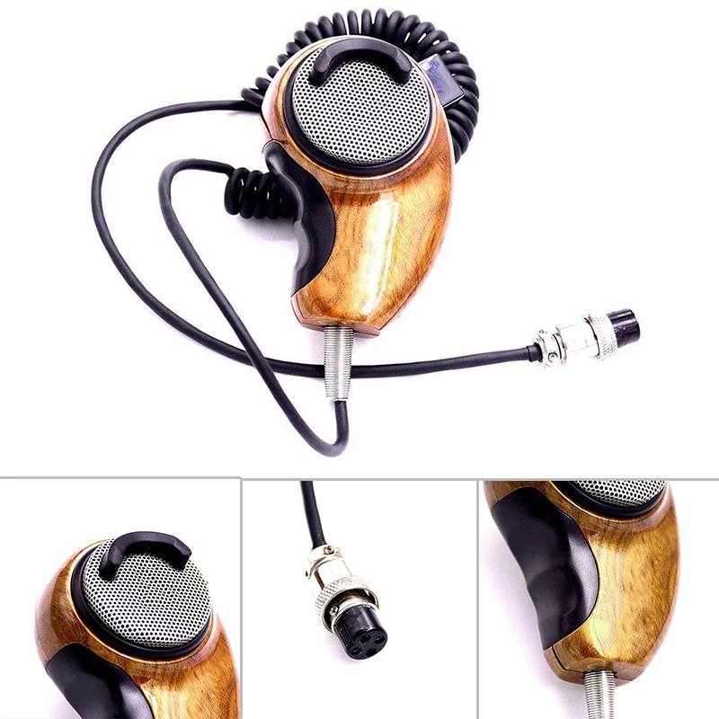 Микрофон с шумоподавлением и фиксированным зажимом на 360 градусов для Cobra Uniden CB-Radio