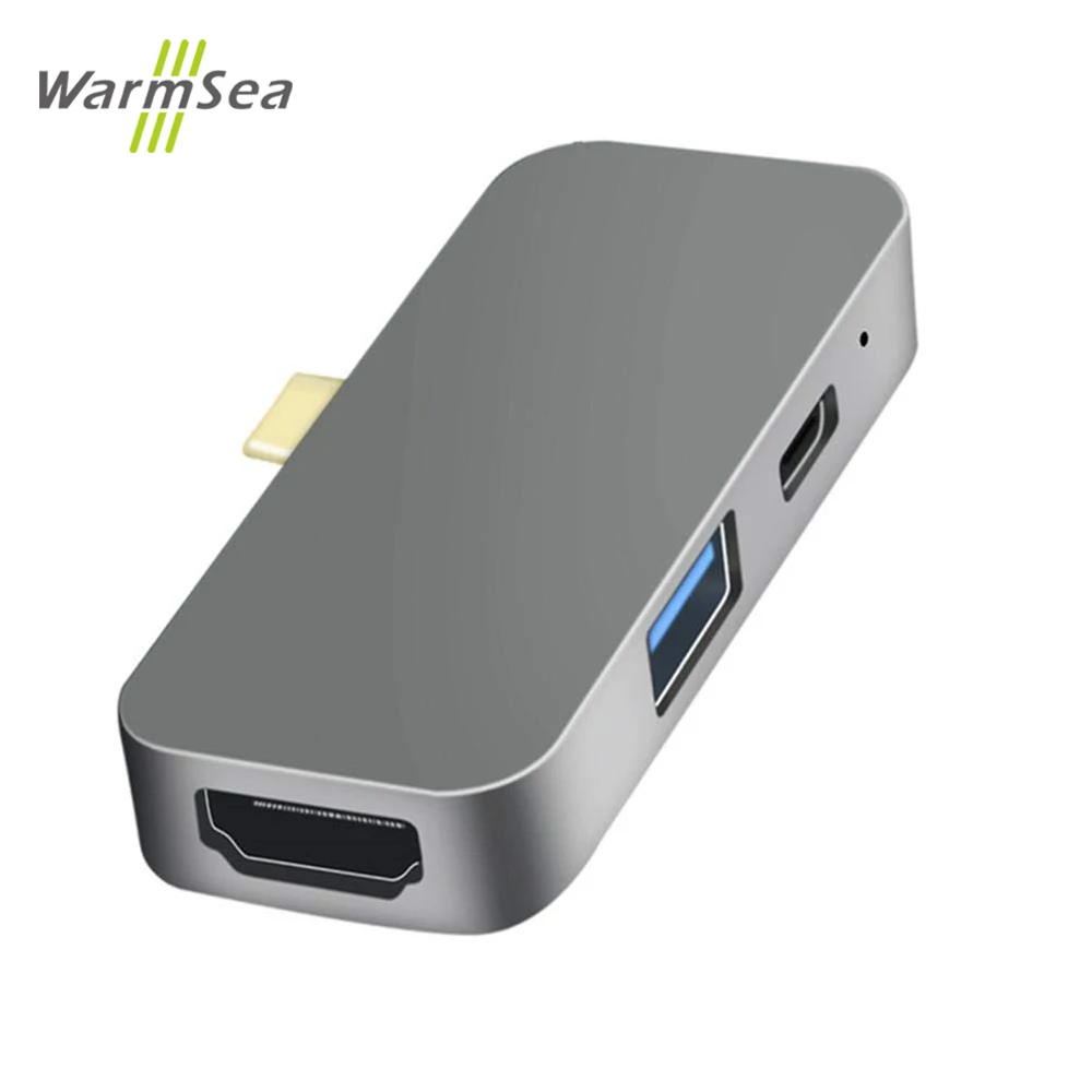 

USB C Hub Type-C Adapter for iPad Pro 2018 To 4K HDMI Adapter with 3.5mm Headphone Jack USB PD Charging for MacBook Pro/Air 2018
