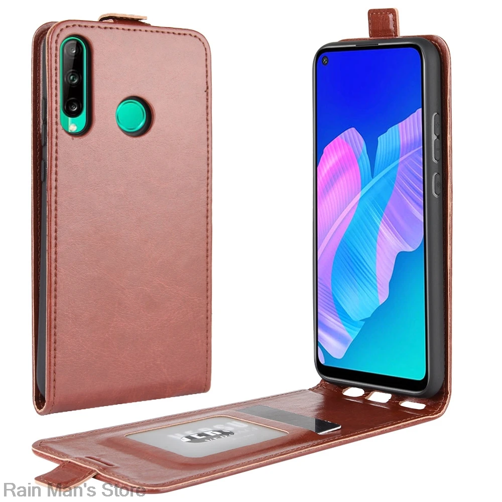Чехол для Huawei P40 Lite E / Y7P кожаный чехол с магнитной пряжкой откидной отделениями