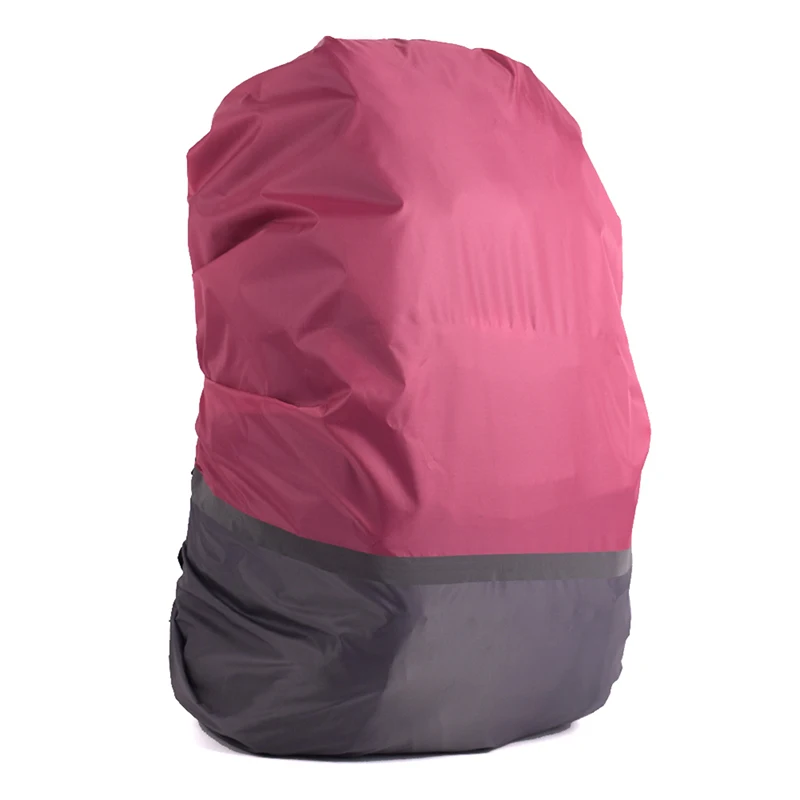 1 шт. 30-40L светоотражающий дождевик водонепроницаемый рюкзак сумка крышка Открытый Отдых Путешествия непромокаемые пылезащитные Чехлы для рюкзаков - Цвет: pink