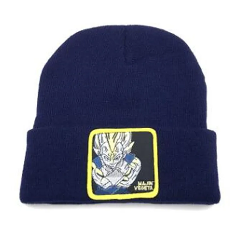 Style 4 Blue Горячая новинка Япония аниме Dragon Ball Сон Гоку вязаная шапка вышивка Вегета Мода черный держать утепленная шапка осень зима подарок - Цвет: Style 4 Blue