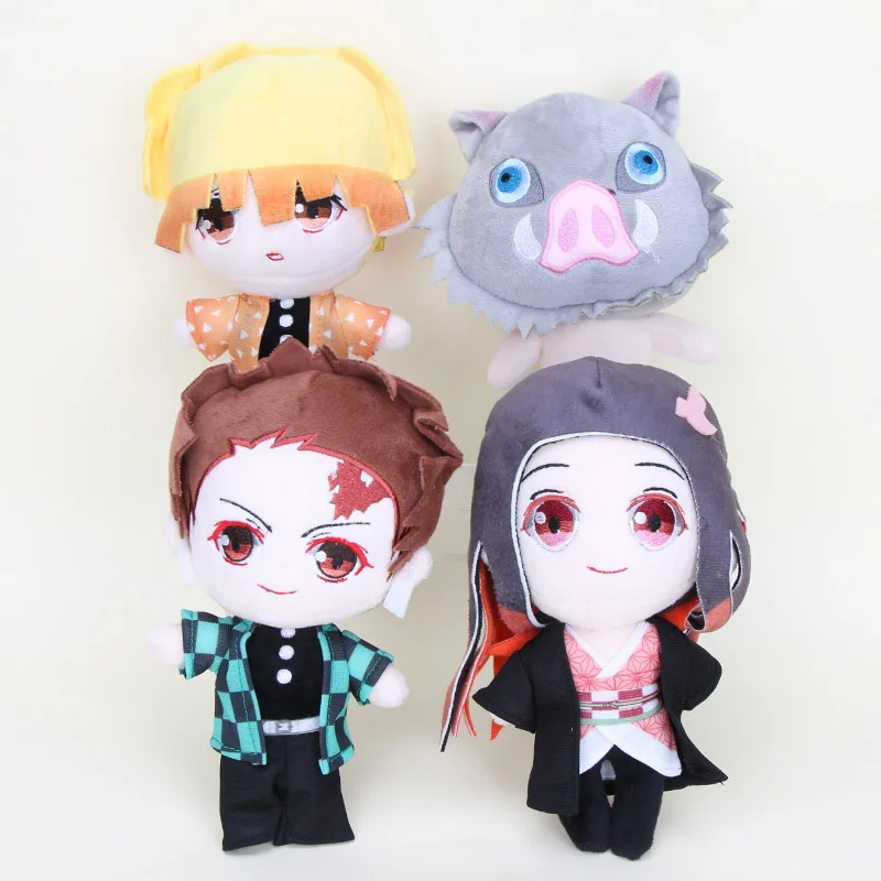 20 см аниме Demon Slayer Kimetsu no Yaiba Kamado Nezuko Kamado Tanjirou Agatsuma Zenitsu плюшевые куклы диван прикроватная подушка