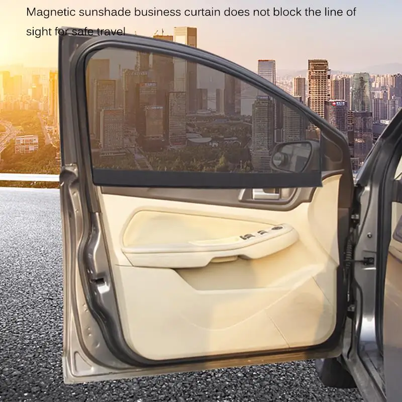 Магнитный дышащий автомобильный солнцезащитный козырек с защитой от ультрафиолета, автомобильная шторка, Солнцезащитная сетка на окно, солнцезащитный козырек, летняя защитная пленка