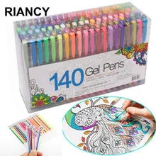 12/24/36/48 разноцветная шариковая гелевая ручка маркер заправка разноцветные блестящие ручки для школьная Канцелярия набор гелевых ручек 04116