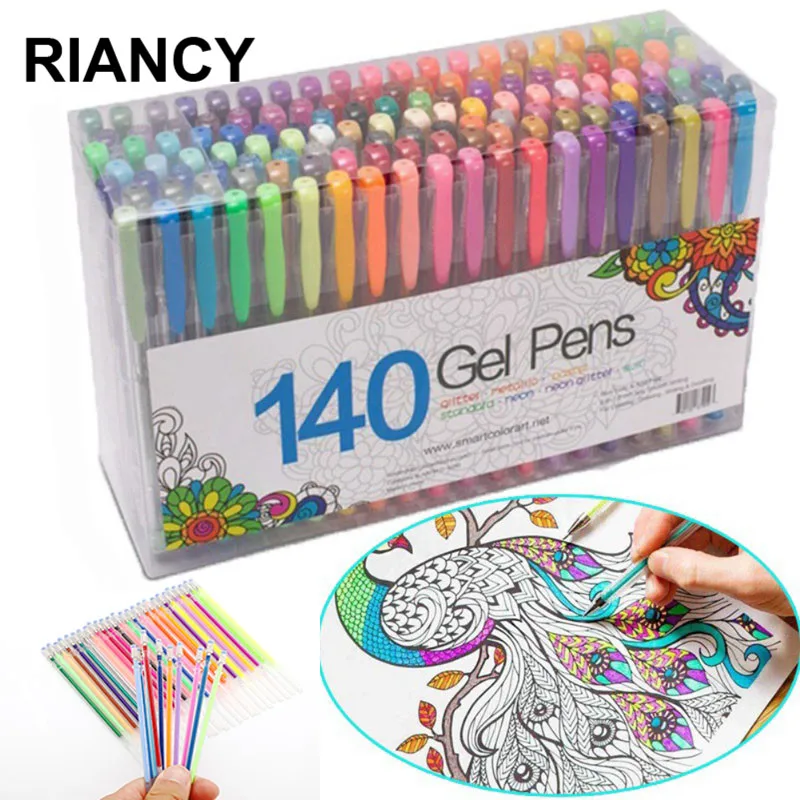 

12,24,36,48 Colors Flash Ballpoint Gel Pen Highlight Refill Colorful Shining Refill Painting ball point Pen Drawing pens 04116