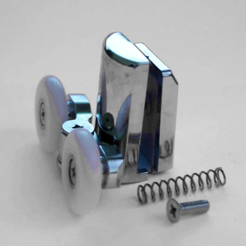 

23mm Rollers Wheels Wheel Dia For 4-8mm Glass 2Pcs Twin Bottom Runners
