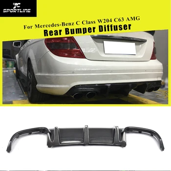 

Carbon Fiber / FRP Rear Bumper Diffuser Lip Spoiler for Mercedes-Benz C-Class W204 C63 AMG Sedan 4Door Only 2008 - 2011