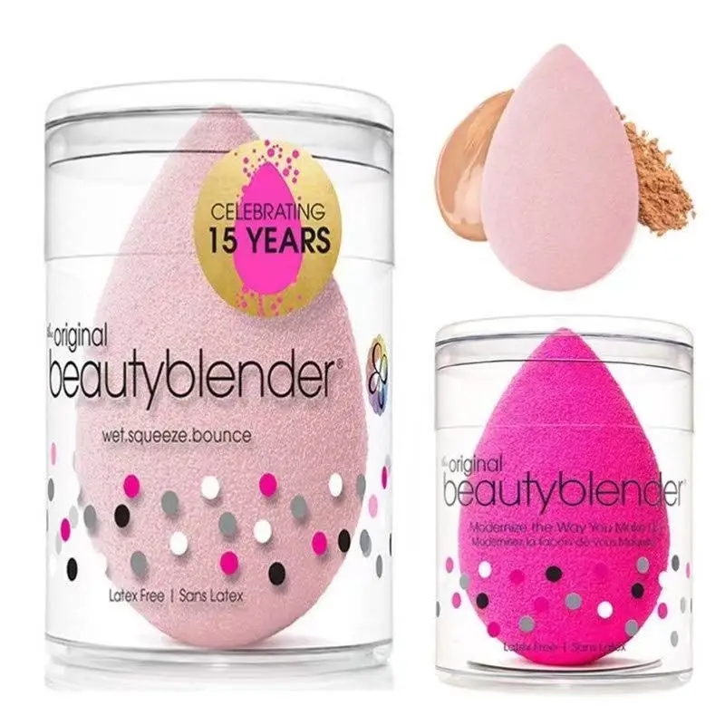

Beauty Blender Water Drop Powder Puff Fluorescent Rose Wet and Dry Smear-proof Makeup Sponge