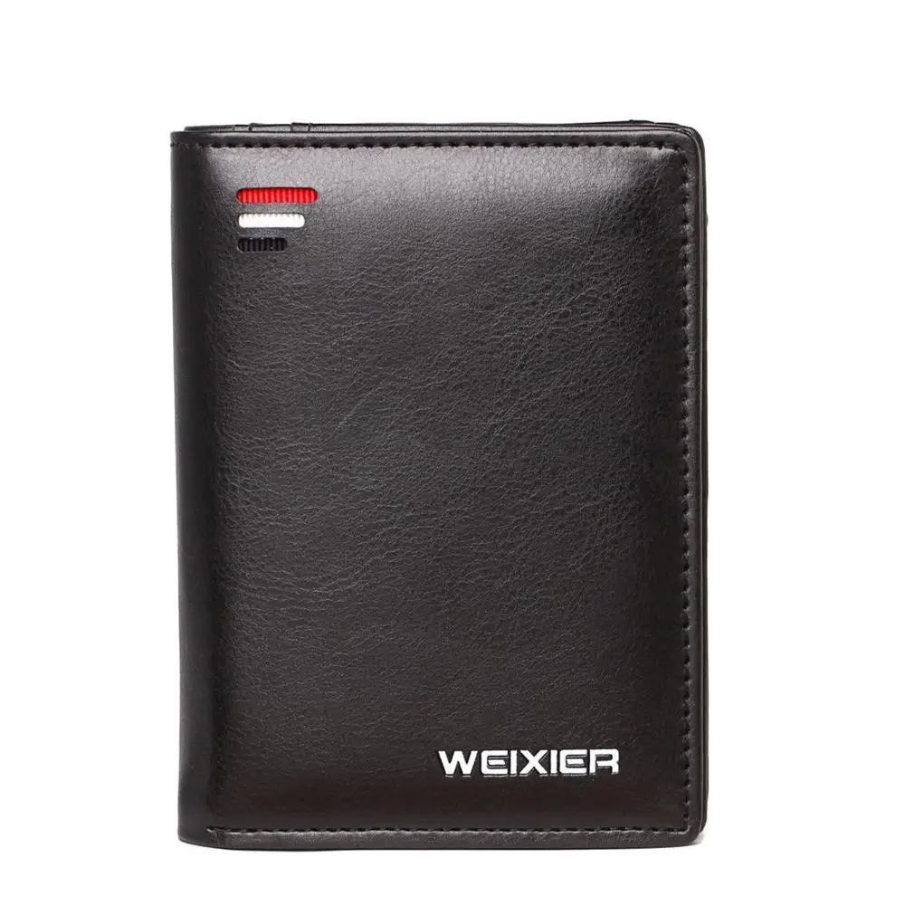 Weysfor Short Men wallets fashion new card purse Multifunction organ leather wallet for male zipper wallet with coin pocket