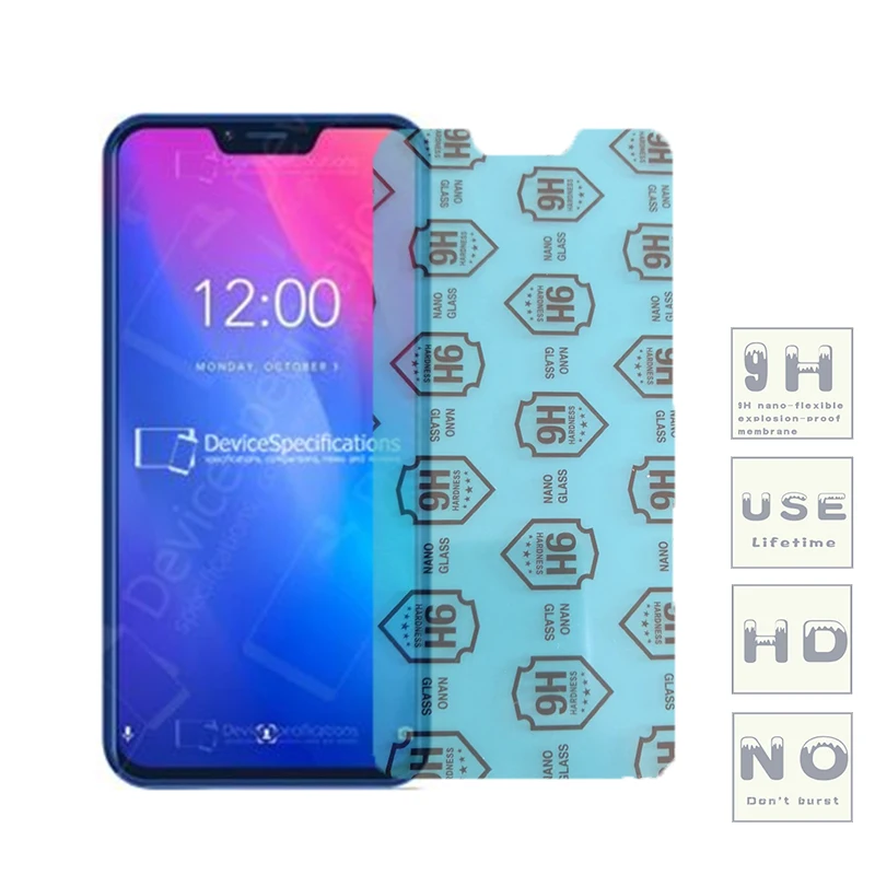 3 упаковки) 9H гибкий стеклянный протектор экрана для Vernee Mix 2/Active/X/M6/Apollo 2/V2/M7/X1/V2 Pro/T3 Pro/M3/M8 Pro/X2