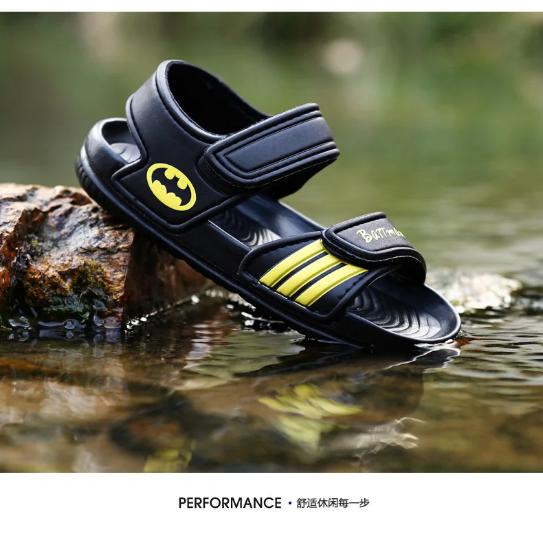 best leather shoes Marvel Super Hero Spiderman Batman Kids Shoes Summer American Captian Girls Boys Sandals Sneakers High Quality Children Sandals best children's shoes