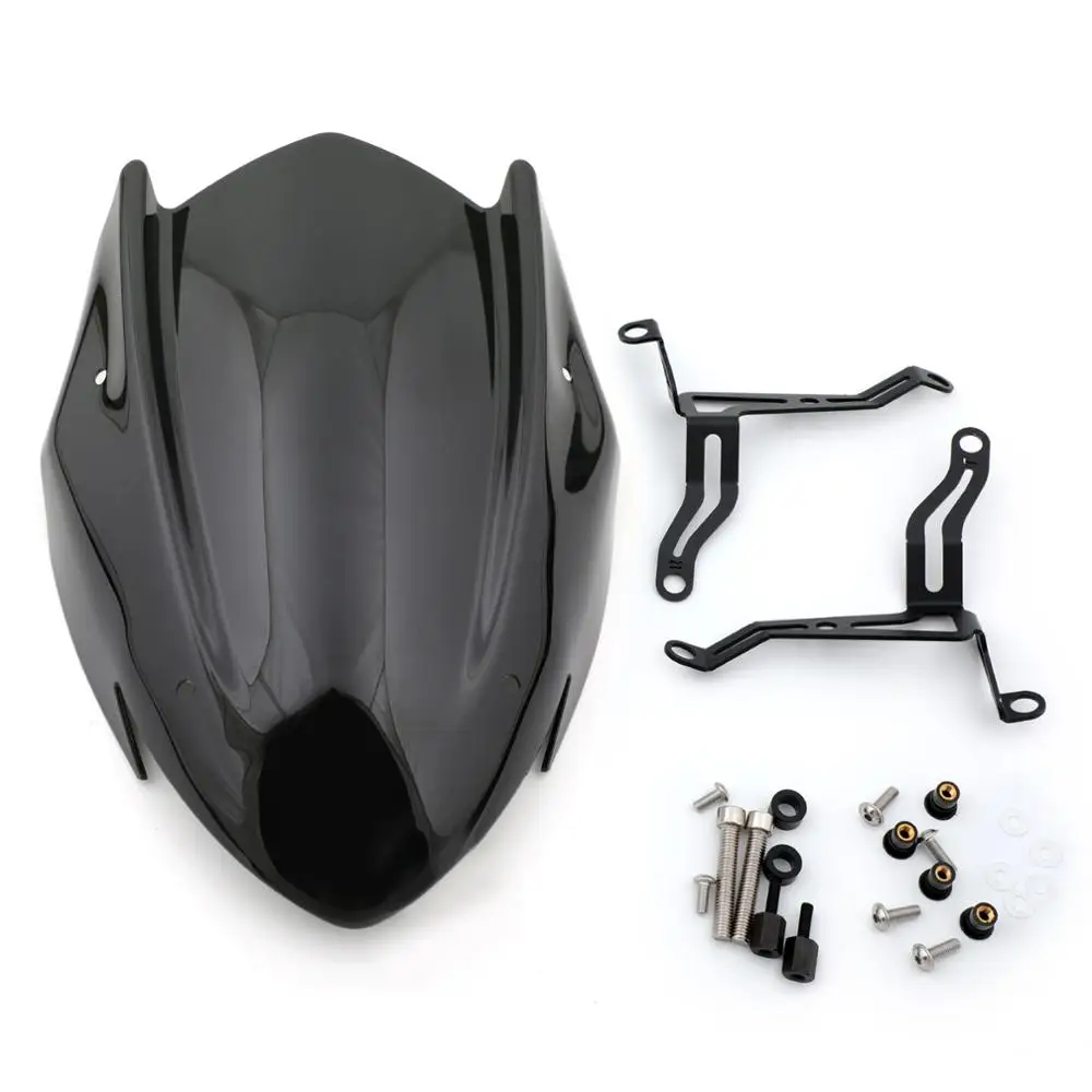 Artudatech, 2 цвета, АБС-экран, ветровое стекло, экран с кронштейном для Suzuki GSX-S 750, ветровой экран, запчасти для мотоциклов - Цвет: Черный