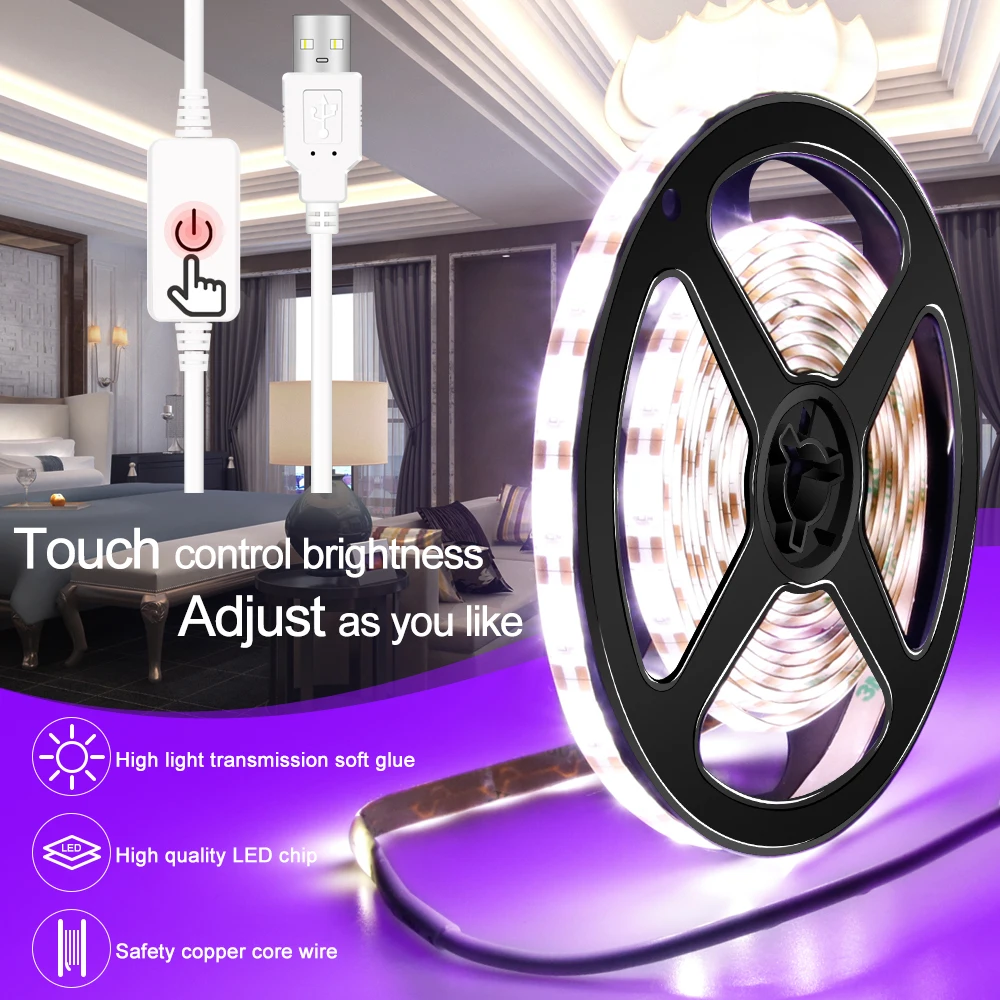 

USB Light Strip Led 5V cinta de luces Led Bathroom Light Waterproof Ribbon Tape Led Tv Backlight Christmas Decorations For Home