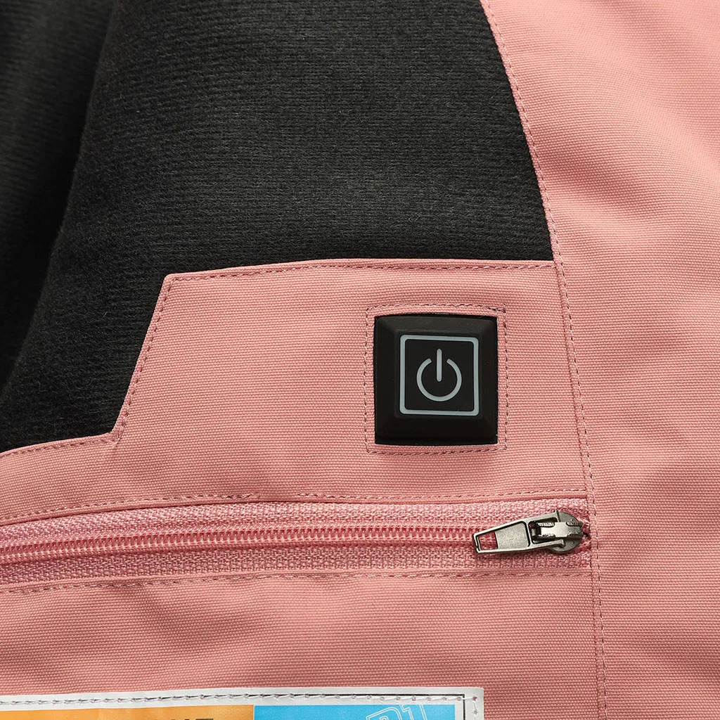 Куртки с электронным подогревом, Usb, водонепроницаемые, модные, Veste Femme, разноцветное пальто, курка, пальто и куртки, женские пальто