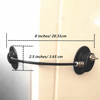

2 PCS black Refrigerator door lock Plastic Baby Safety Window Restrictor Infant Security Cabinet Lock Prevent Children Falling