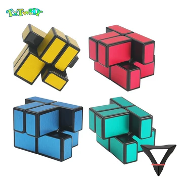

Magic Cube 2x2x2 Windmill Second-order Mirror Cube fun shaped 2*2*2 magico cubo toy children Antistress educational baby toys