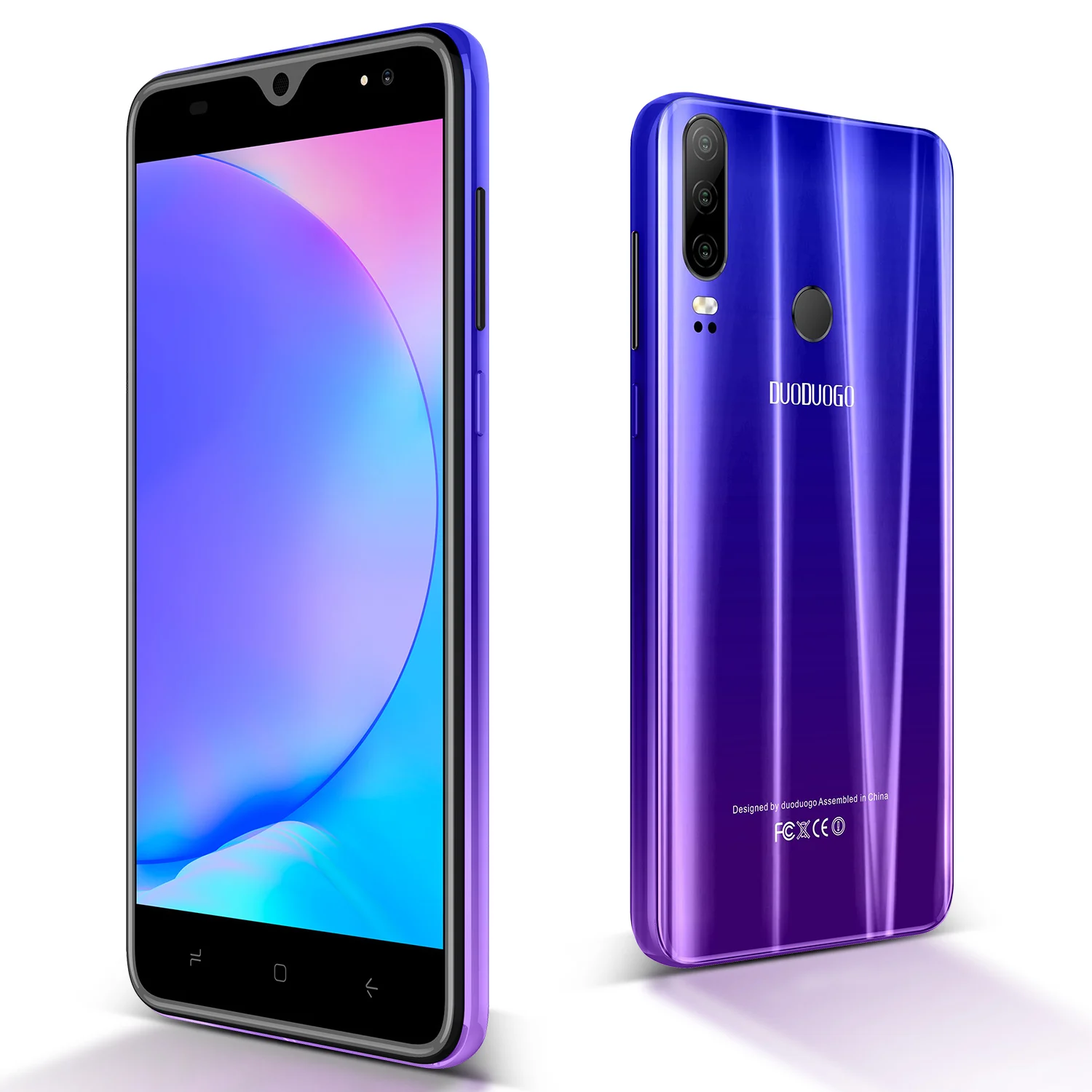 DUODUOGO P30 мобильный телефон Android 9,0 3 ГБ ОЗУ 32 Гб ПЗУ 13MP+ 5MP 5," HD ips 4800mAh отпечаток пальца 4G celular смартфон мобильный телефон