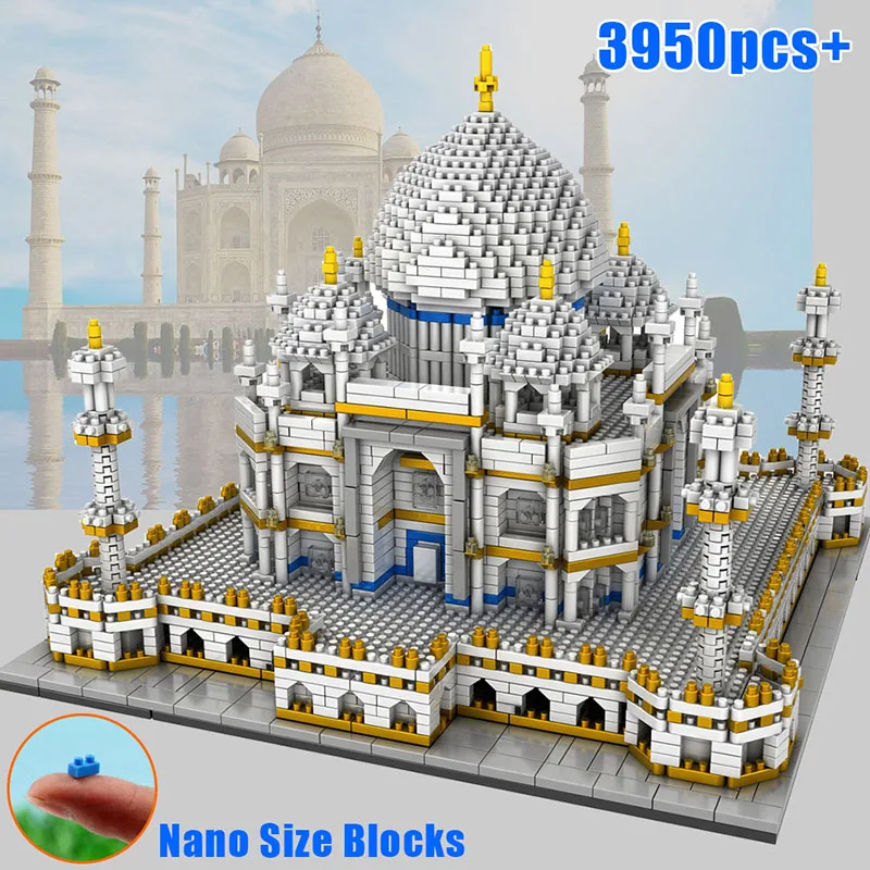 

3D Model Diamond World Famous Architecture India Taj Mahal Palace Building Block legoinset 10256 Toy for Children Birthday Gifts