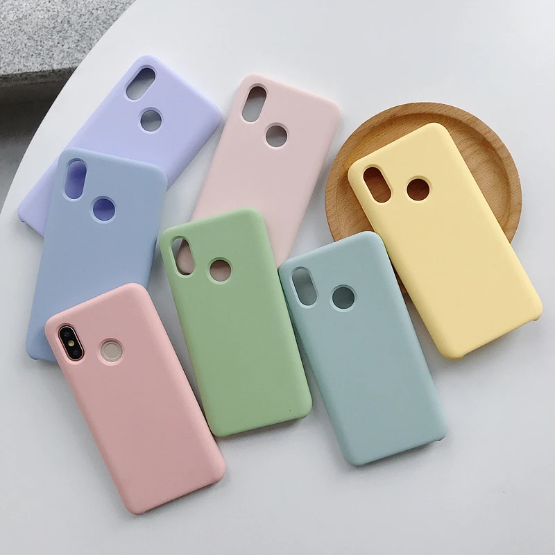 Новый Чистый жидкий силиконовый мягкий чехол для Xiaomi Mi 8 шелковистый на ощупь