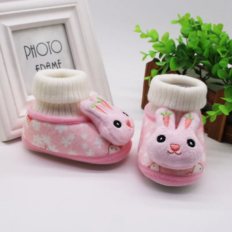 Унисекс для новорожденных Cozie искусственный флис Bootie зимняя теплая детская кроватка для новорожденных обувь классический напольный мальчиков