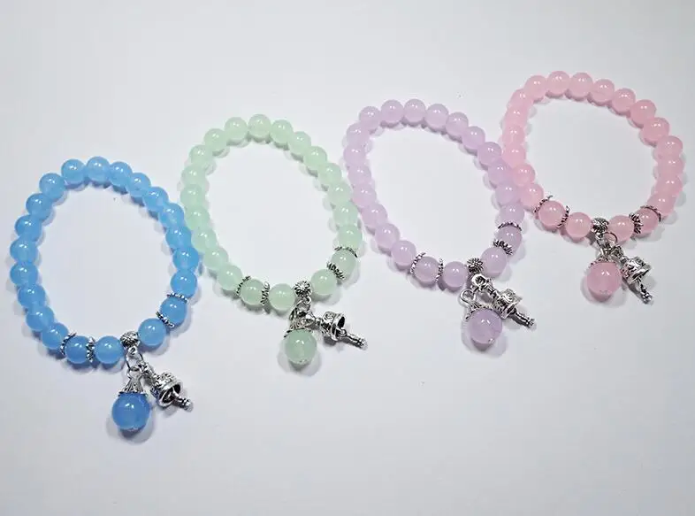 

Original LDD Natural Crystal Hand-string Jadeite Bracelet Women's National Style Fashion Hand-string Bead Jewelry