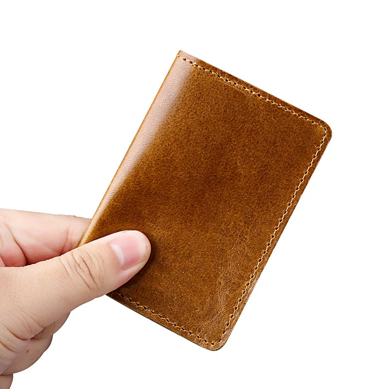 

2019 New Designer Men Wallets Genuine Leather Mens Clutch Wallet Vintage Fashion Male Leather Card Holders Purse