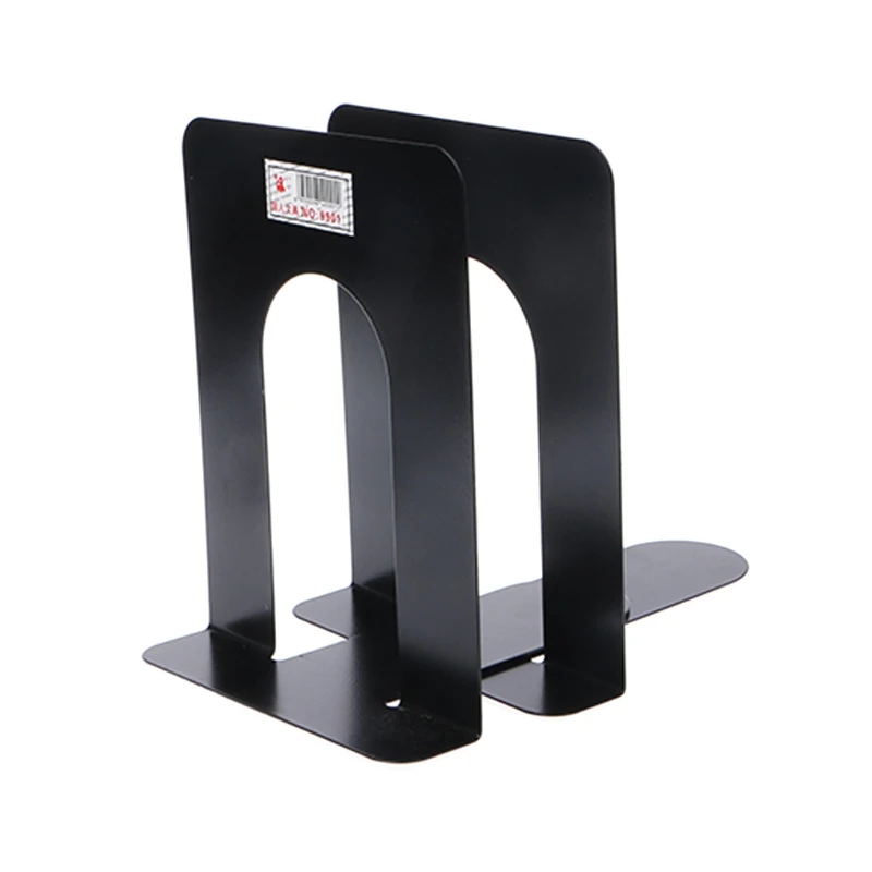 Simple Style Metal Bookends Iron Support Holder Nonskid Desk Stands For Books D5QC book organizer book holder book stand