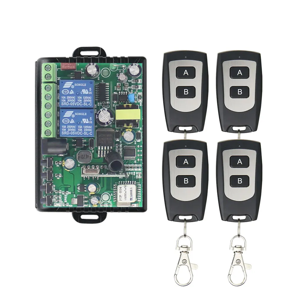 wifi-2202-4fsAB EWeLinK приложение smart life AC220V DC7-36V 433 МГц 2 банды wifi переключатель с пультом дистанционного управления вентилятор, Телевизор, вытяжной вентилятор, DIY - Цвет: wifi-2202-4fsAB