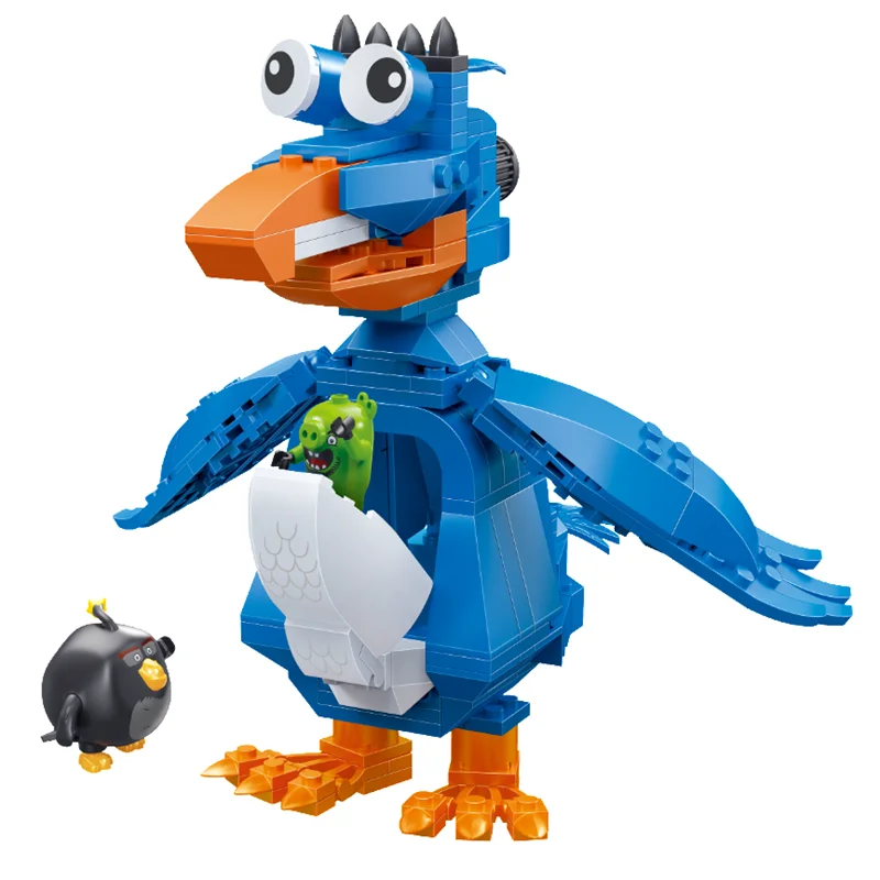 81001 милая серия Angry bird, детская игровая площадка, замок для мальчиков и девочек, строительные блоки, наборы, обучающая игрушка для детей, подарок - Цвет: 81004 no box