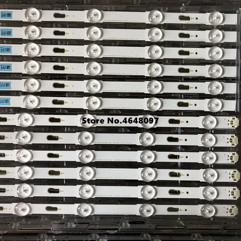 Два кольца в одном, 12 шт./набор, светодиодный Подсветка полосы для samsung UE50JU6400 UN50JU6500 V5DU-500DCB-R1 500DCA BN96-34796A 34795A S_5U70_50_FL_R6 L7
