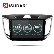 Isudar Авто Радио Android 9 для hyundai/Creta ix25 1 Din Автомобильный мультимедийный видео плеер gps Навигация FM USB DVR DSP ram 2 Гб
