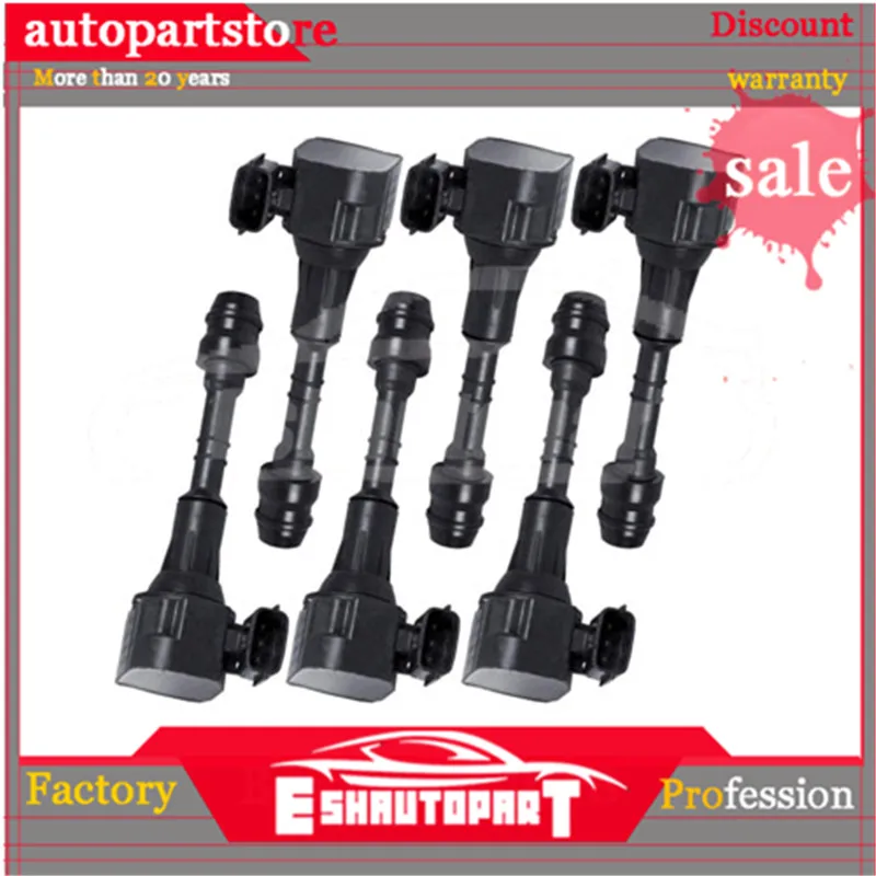 Набор из 6 катушек зажигания для NISSAN Altima Frontier Maxima Murano Pathfinder для марок quest, xterra 3,5 4,0 V6 C1406 UF349 22448-8J115