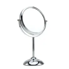 6 дюймов зеркало с подсветкой для макияжа образный Круглый двусторонний с пинетками; 10x увеличение