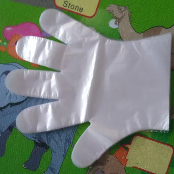 

500Pcs Food Grade Plastic Disposable Gloves For Transparent Food Gloves Restaurant BBQ Kitchen Cooking Garden Accessories