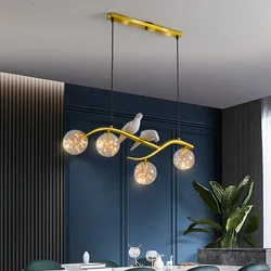 Plafonnier LED en forme d'oiseau, design moderne et créatif, éclairage d'intérieur, luminaire décoratif de plafond, idéal pour une table à manger, un bar ou un comptoir de Restaurant 