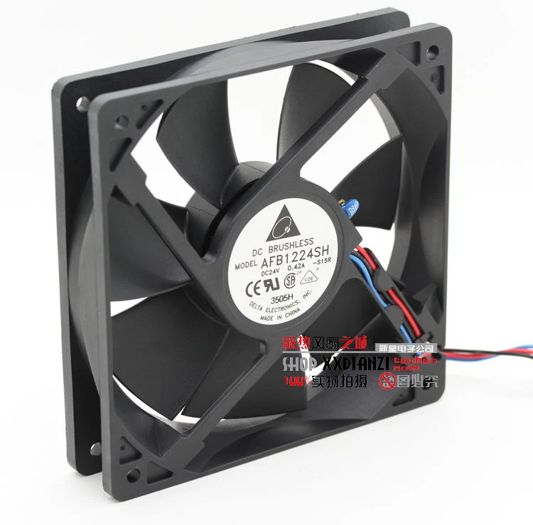

AFB1224SH 12025 24V 0.42A 12CM temperature control large air volume inverter fan