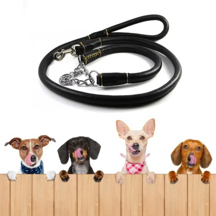 ПУ кожа утолщенный ошейник для собак индивидуальный дизайн pet Тяговый канат прогулочный ремень Тяговый канат прочный