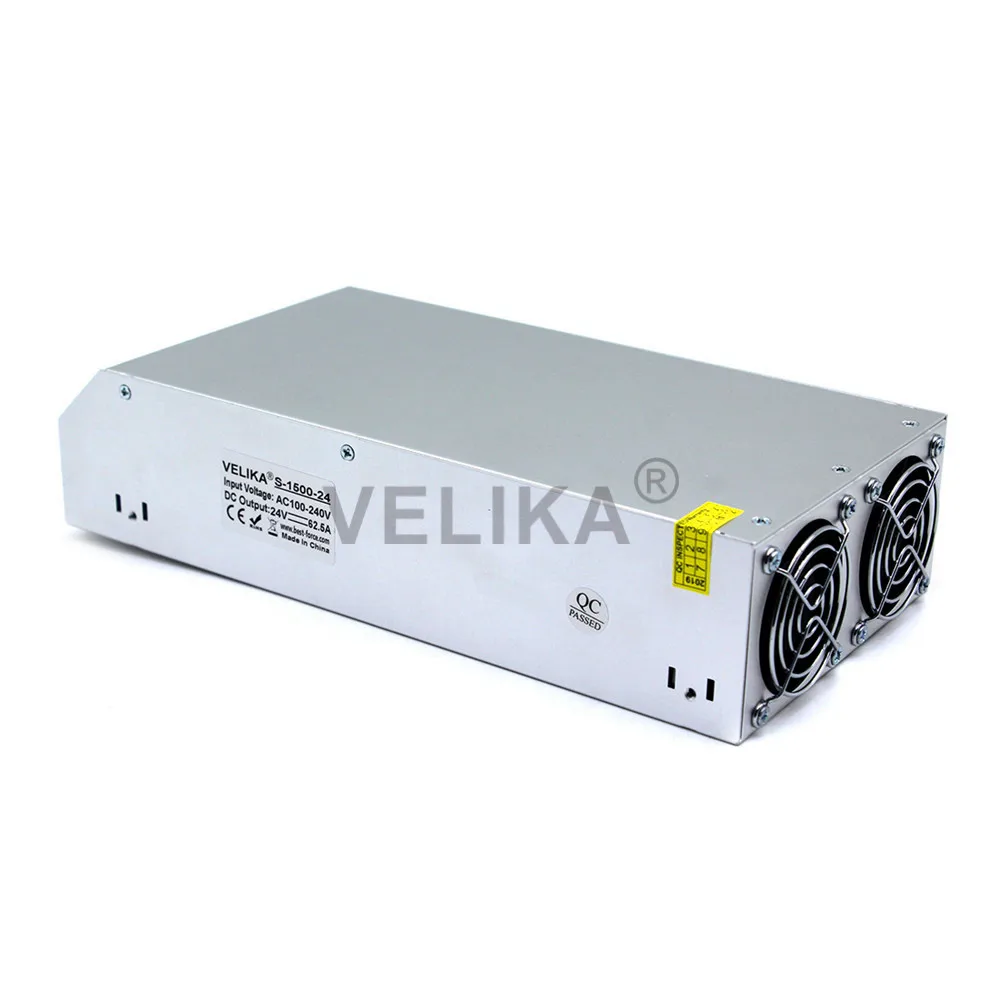 Regulator DC24V Power Supply Switching 62.5A 1500W Driver Transformer 110V 220V AC To DC 24V SMPS Module for LED CNC Print Motor
