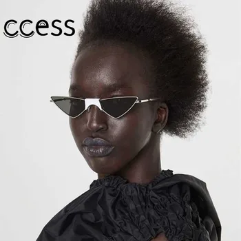 

Retro Cat Eye Womens Sunglasses Small Vintage Ladies Sun Glasses Metal Frame Eyewear Street Beat Rave Festival Lunette De Soleil