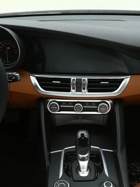 Cornice Per Aria Condizionata In Carbonio Stile Per Alfa Romeo Giulia E Stelvio 2016-2020 - Accessorio Auto - Foto 8