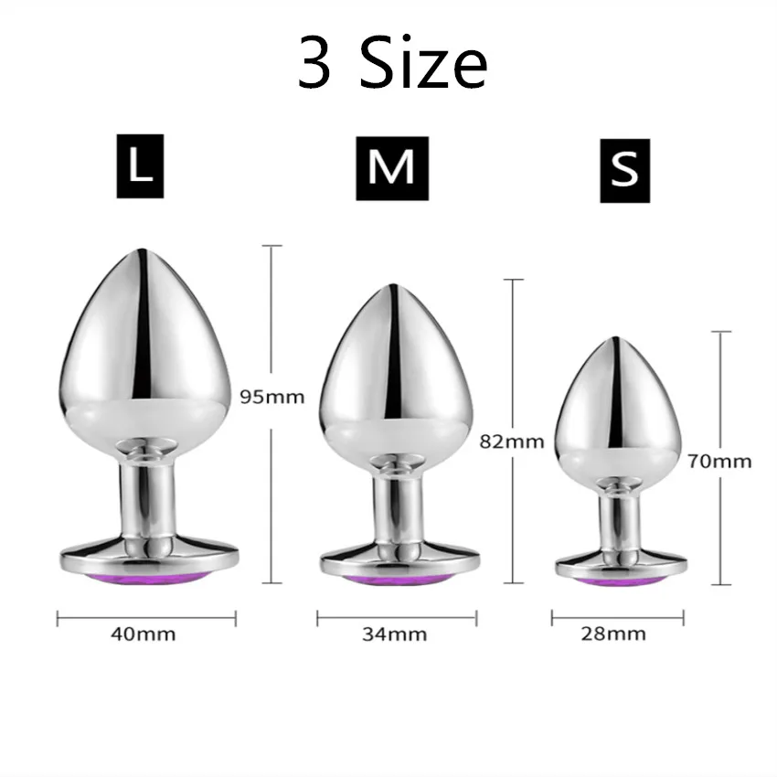 Anal plug Sex Toys Butt Toys for adults analnach tube Metal MasturbatorAnal Vibrators S/M/L Diamond butt plug Sex Shop 9 Hbef3bca5b4984ee6ab9a02080ffd1d7dS