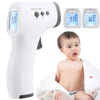 

LCD Display IR Thermometer Non-contact Baby Adults Digital Thermometer Infrared Forehead Body Temperature Meter with Certificate