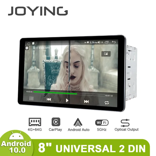 $388.72 Android 10.0 2 din car radio player head unit universal 8 inch IPS 1280*800 4GB RAM+64GB autoradion GPS Navigation support 4G BT