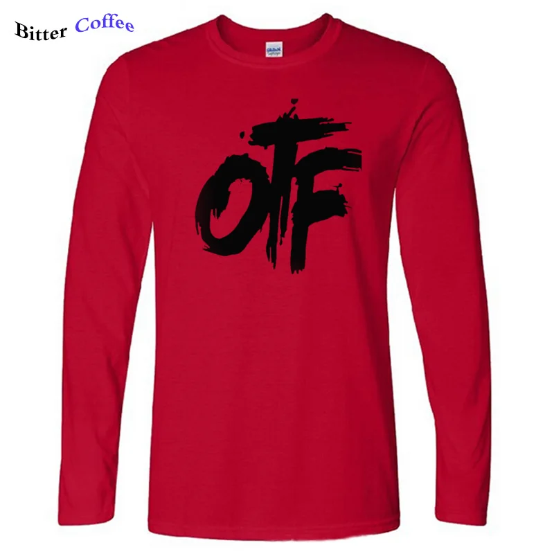 Новая Осенняя футболка Otf Lil Durk OTF, Мужская футболка с буквенным принтом, хлопковая футболка с длинным рукавом, повседневные мужские Забавные футболки размера плюс - Цвет: 14