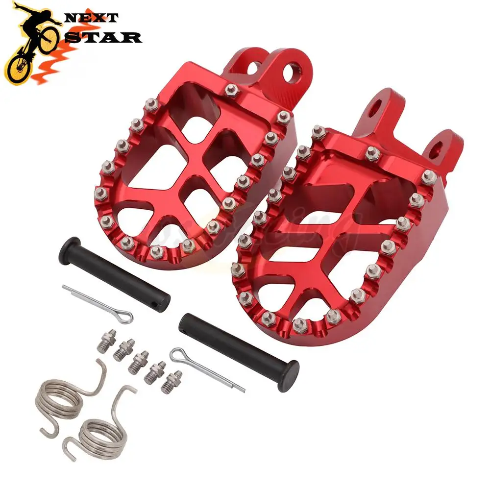 2020 Footrest Footpegs Foot Pedal Foot Pegs For Honda Kawasaki CR 80 85 CRF1000L CRF 1000 L 2016 2017 XR250 XR400 XR650 KLX KLR