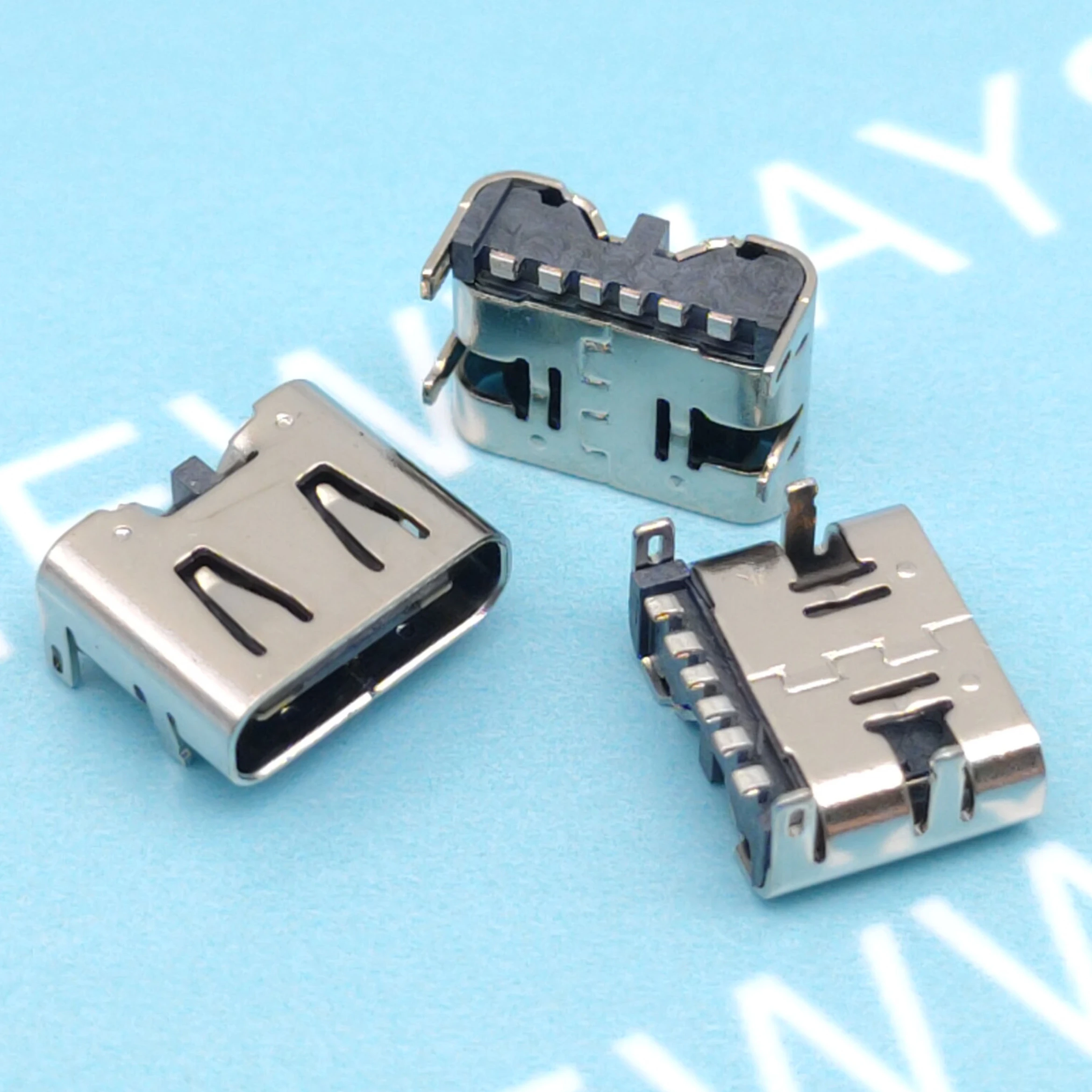 10pcs Micro Usb Jack 6pin Typec Female Connector Usb3.1 For Mobile