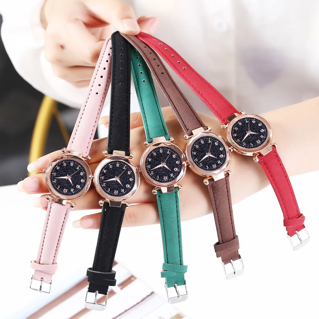 Светящиеся женские часы Звездное небо женские часы montre femme relojes para mujer zegarki uhr damen horloge vrouw