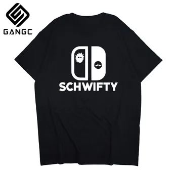 

short sleeve cotton crewneck loose rick and morty printed men Tshirt casual knitted mens t-shirt tops Men's high quality T-shir