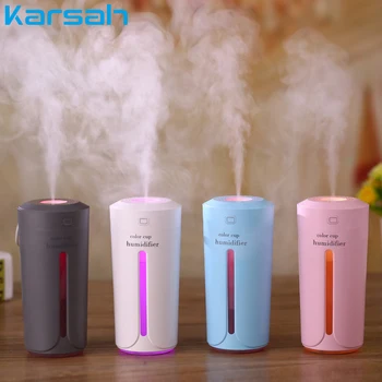 

Car USB Air Humidifier Colorful Led Night Light Cup Air Purifier Aromatherapy Essential Oil Diffuser For Home Office Car