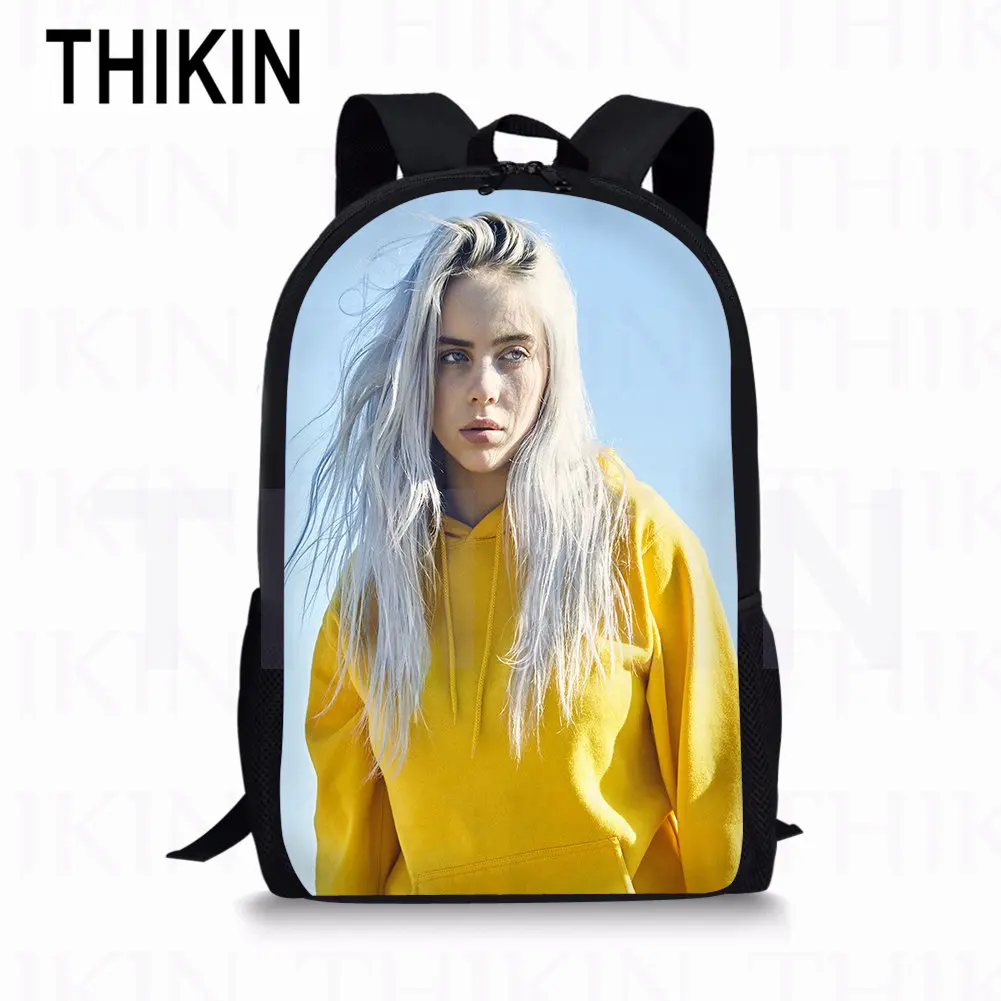 THIKIN Kids Мальчики школьные рюкзаки для девочек Billie Eilish печать молодежный рюкзак наборы 3 шт./компл. Детские классные сумки для книг на заказ - Цвет: as picture